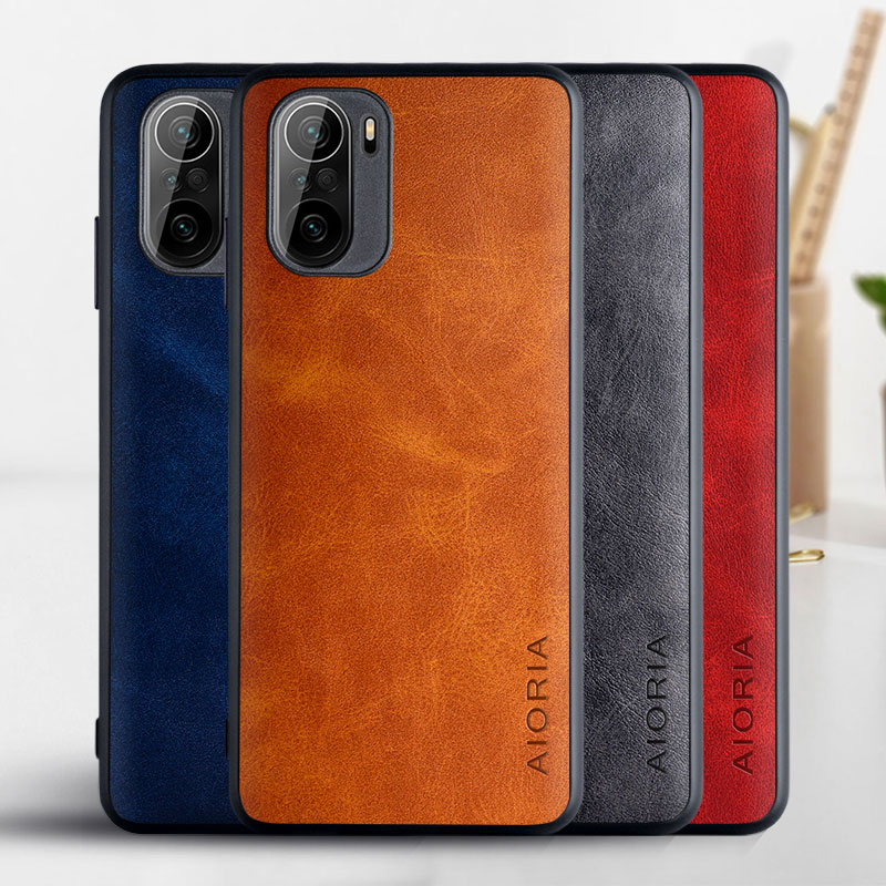 Case Voor Xiaomi Poco F3 Nfc 5G Funda Luxe Vintage Leather Skin Tpu Pc Cover Coque Voor Xiaomi Poco f3 Case Capa