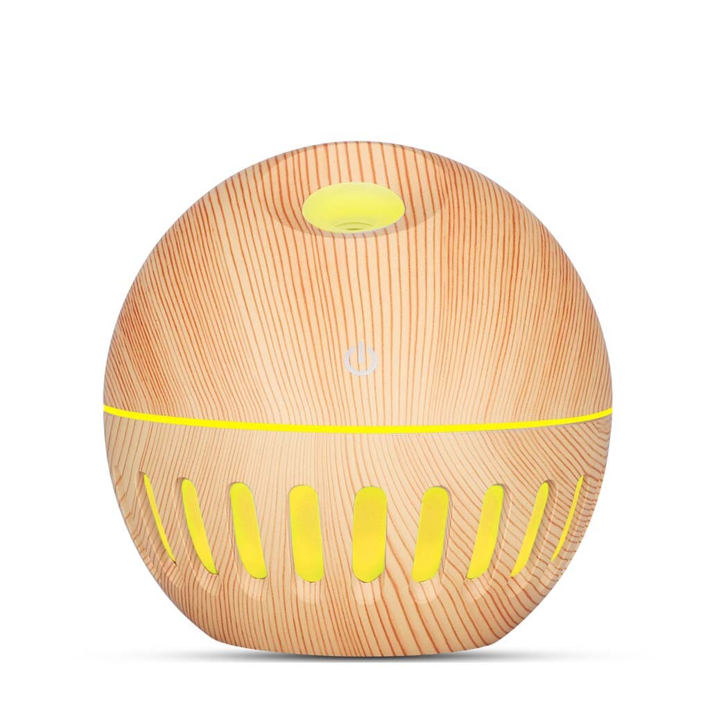 USB humidifier Electric oil Aromatherapy wood grain Ultrasonic air diffuser with 7 colors lights for home office Reed Diffusers: G