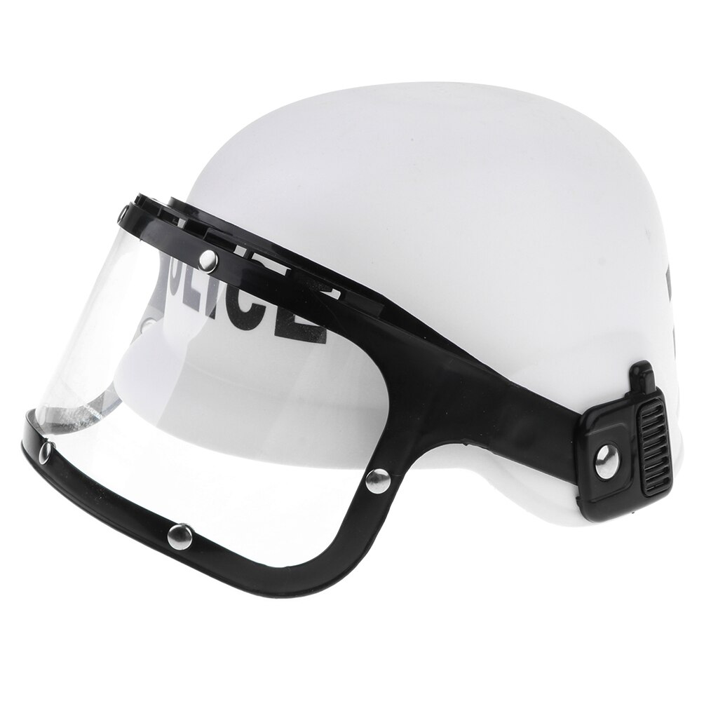 Casque de Police avec visière pour moto, déguisement pour enfant, jouet de jeu