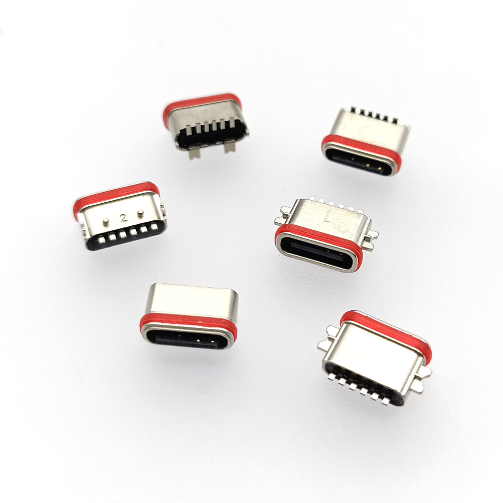 6 Pin SMT Socket Connector USB 3.1 Female SMD DIP ... – Grandado