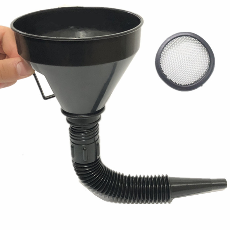 Bec verseur en plastique 2 en 1, pour huile, carburant, essence, Diesel, accessoires de voiture de , noir: Black