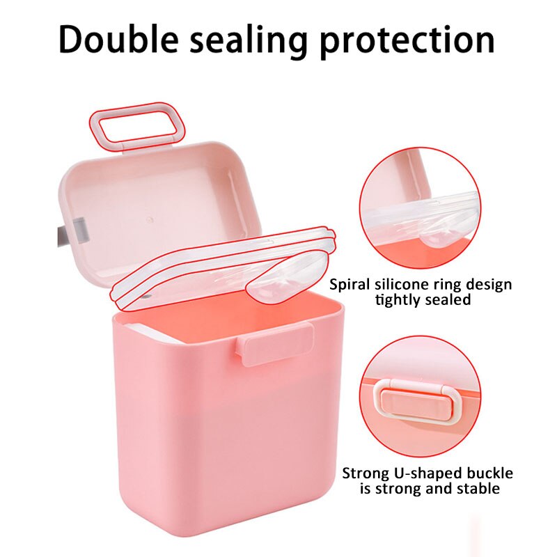 Baby Portable Milk Powder Container Child Snack Food Storage Box PP Double Sealed Baby Fruit Candy Milk Storage Cases 400/800ml