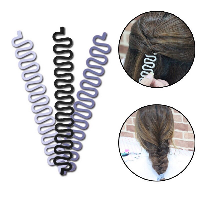 Herramienta de trenzado de cabello de ciempiés francés, gancho de rodillo trenzado con giro de pelo mágico, moño para peinado, accesorios de bandas para el cabello