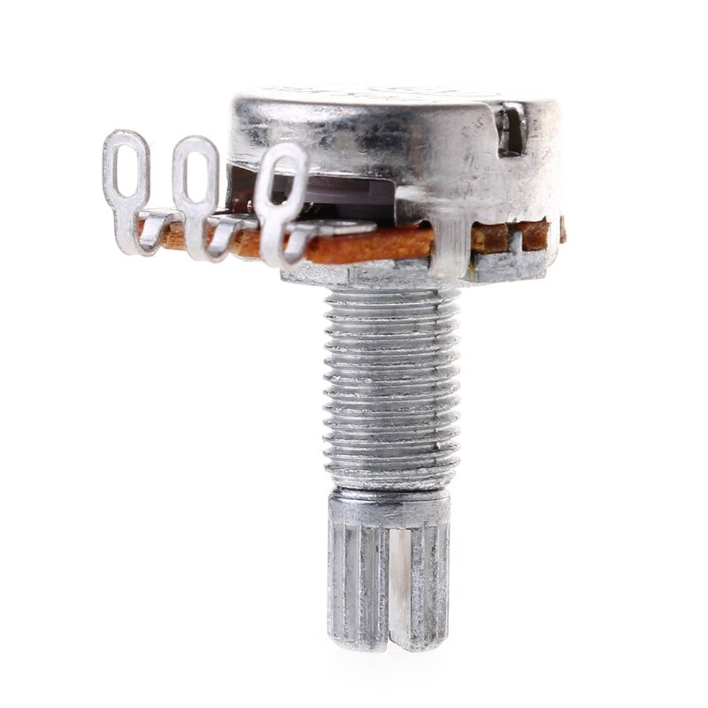Potenciómetro A10K, potenciómetro estriado, efecto de bajo eléctrico, amplificador de volumen, eje de 18mm, piezas N1HF