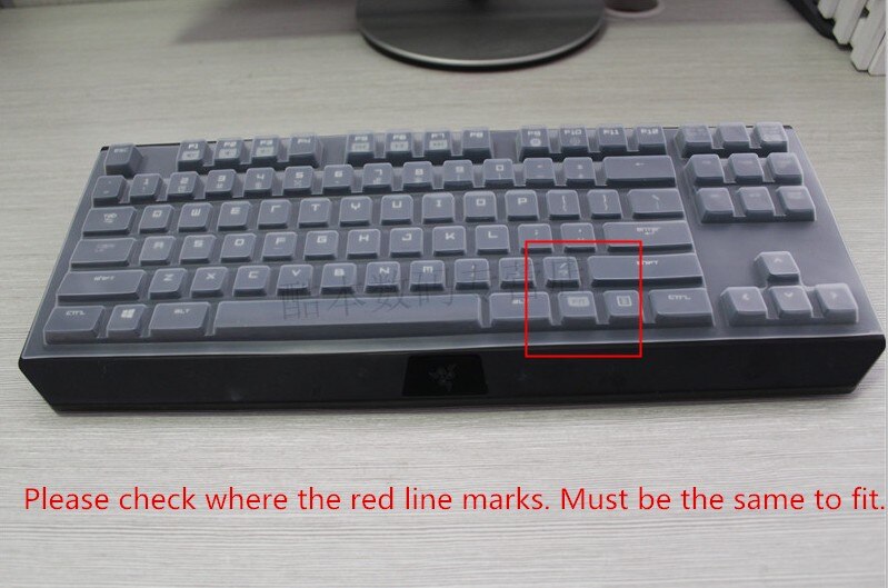 Transparent Clear Silicone Keyboard Cover Film For Razer BlackWidow Tournament X Chroma V2 BlackWidow V3 Huntsman V2 87 keys