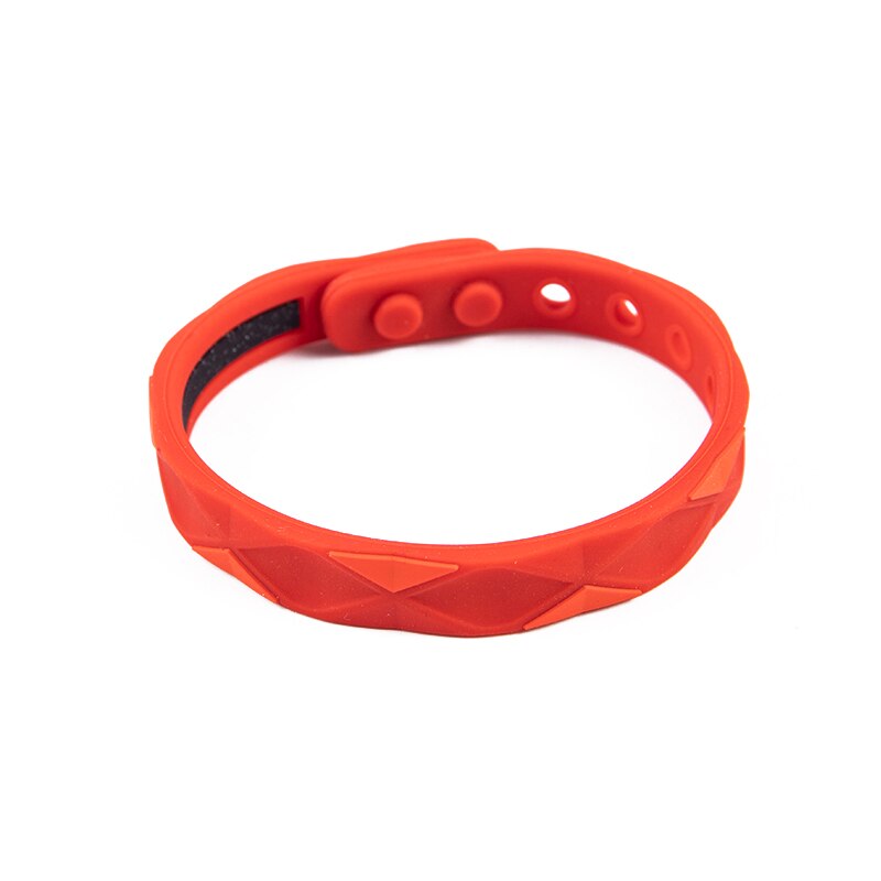 Anti-statische Armbinde Negativ Ionen Basketball Sport Armbinde Energie Gleichgewicht Männer Und Frauen Wasserdichte Silikon Paar Armbinde: rot