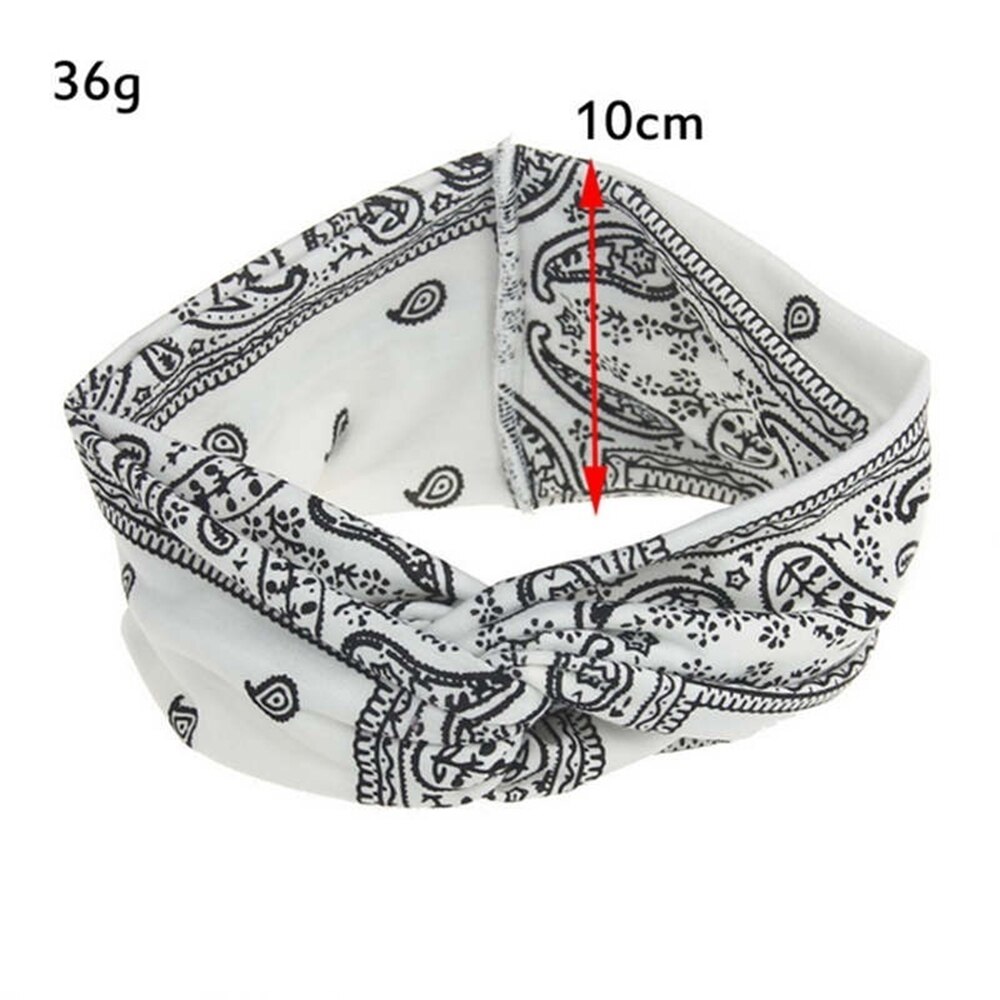 Twist Elastische Tulband Hoofdband Voor Vrouwen Hoofdbanden Hoofd wrap Haarband Hoofddeksels Bandana Haaraccessoires: WHITE