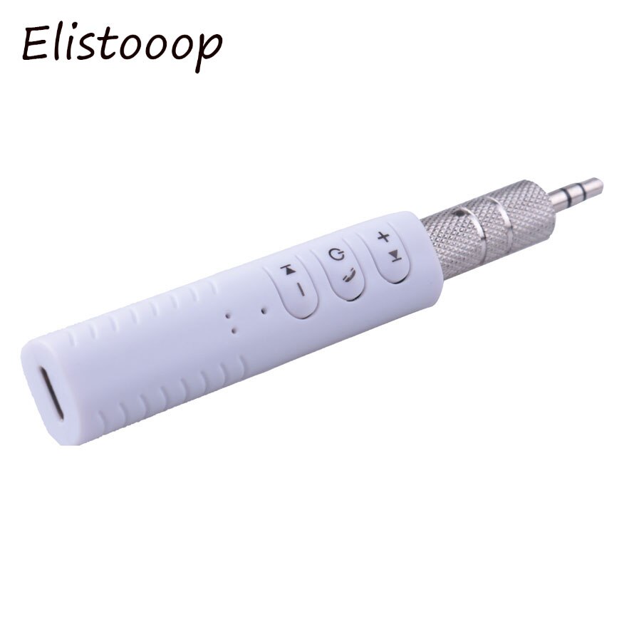 Universal 3,5 Jack Bluetooth Car Kit Neue Bluetooth AUX Audio Receiver Musik Empfang Broadcast Auto Bluetooth Hände-freies: white