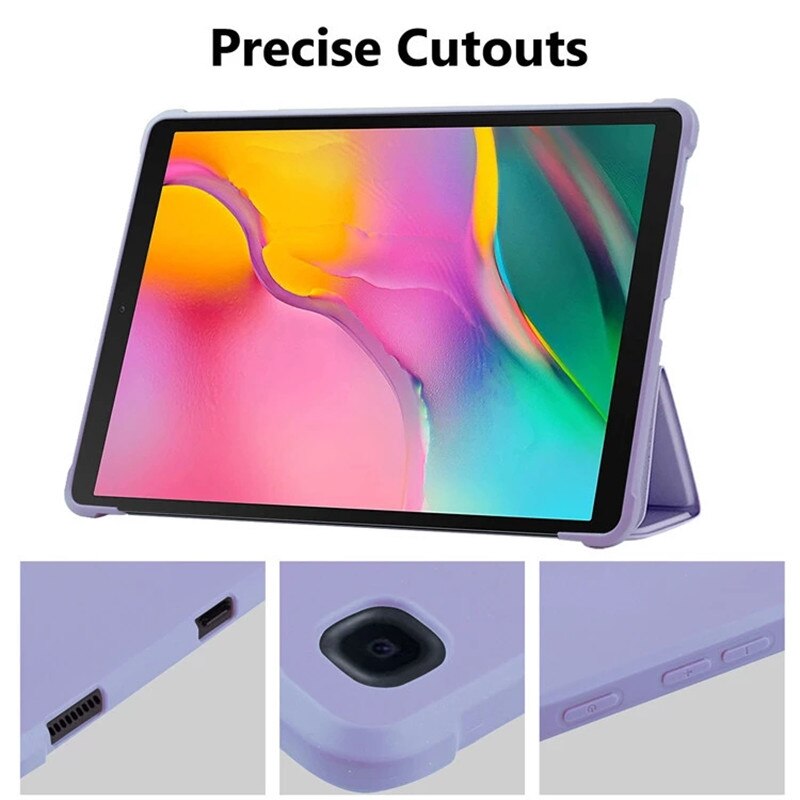 Case for Samsung Galaxy Tab A 10.1 SM-T510/T515 Tablet Adjustable Folding Stand Cover for Samsung Galaxy Tab A 10.1 Case