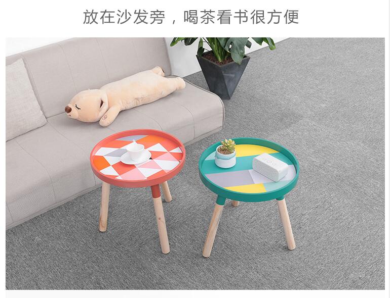 Small coffee table Nordic coffee personality mini live room net red bedside small round table