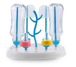 Handig droogrek voor babyflessen, eenvoudig boomvormig schoonmaakrek, plank, keuken, voedingshouder, gereedschap: Default Title