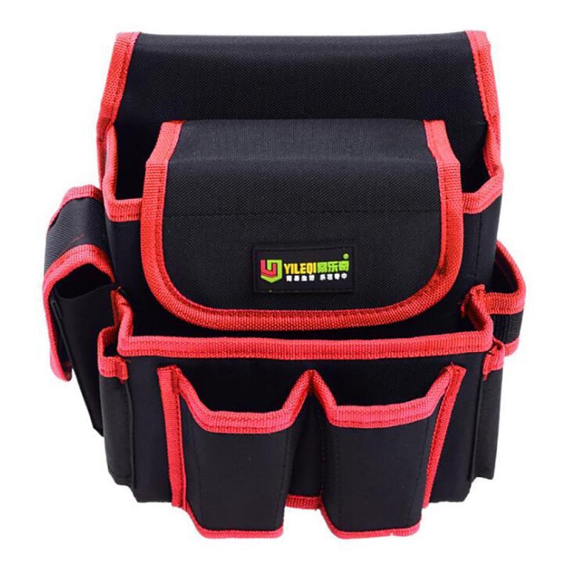 Heavy Duty Tool Pouch with Adjustable Belt Electrician Waist Tool Bag Tool Pouch Drill Hammer Storage Waist Pocket Bag Carpenter