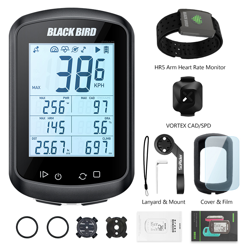 Blackbird-Ordinateur de vélo GPS BB18, compteur de vitesse sans fil, cycle de cyclisme, odomcirculation, compteur de vitesse de vélo, capteur XOSS, moniteur