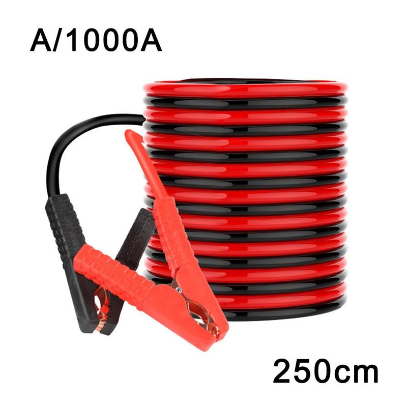 4M 2000 AMP Emergency Power Start Cable Booster Jumper Cable Heavy Duty Car Battery Jumper Booster Line Coppe: A
