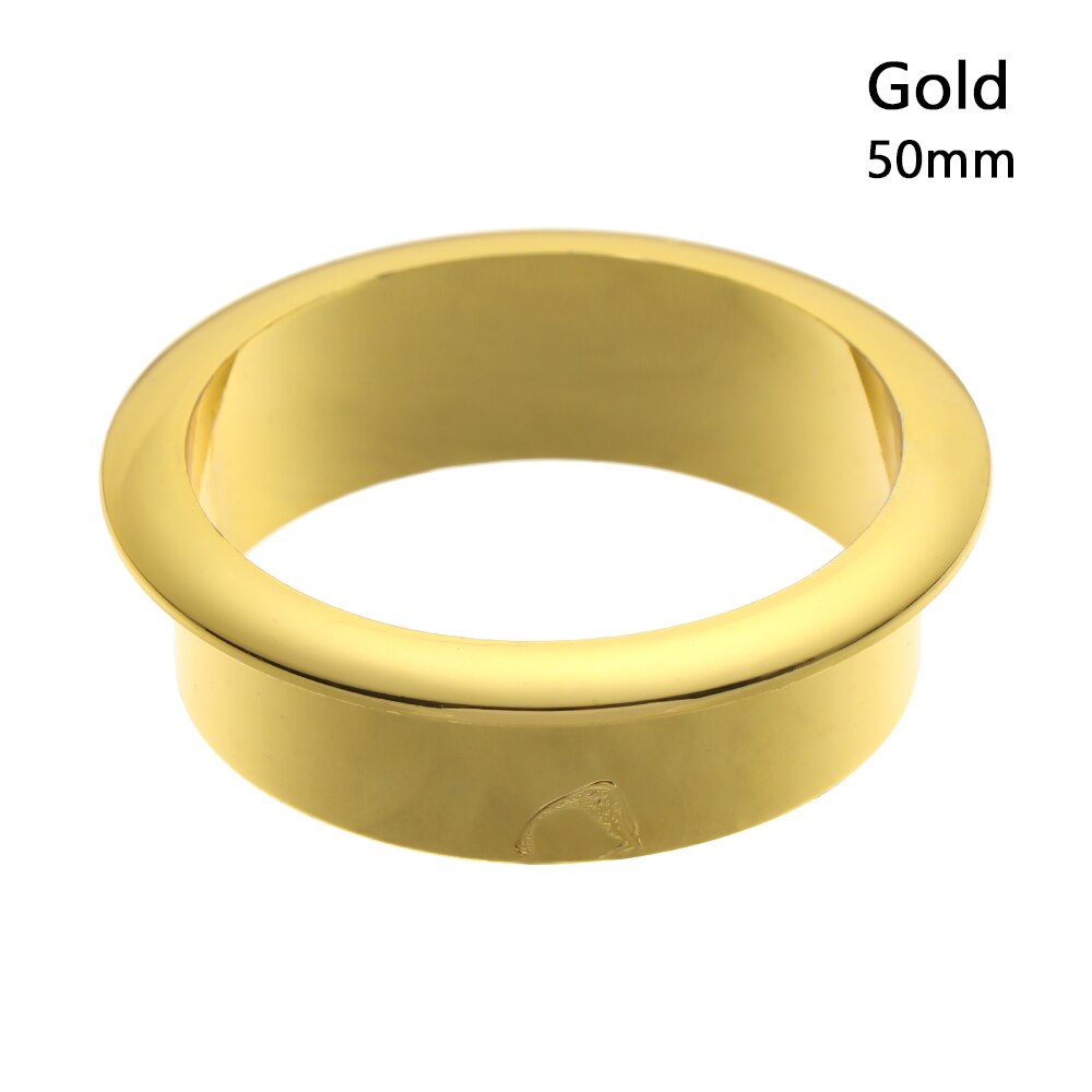 1PC Office Computer Desk Wire Hole Cable Grommets Wire Hole Cover Outlet Port Wire Rack Organizer Furniture Hardware: 50mm  gold