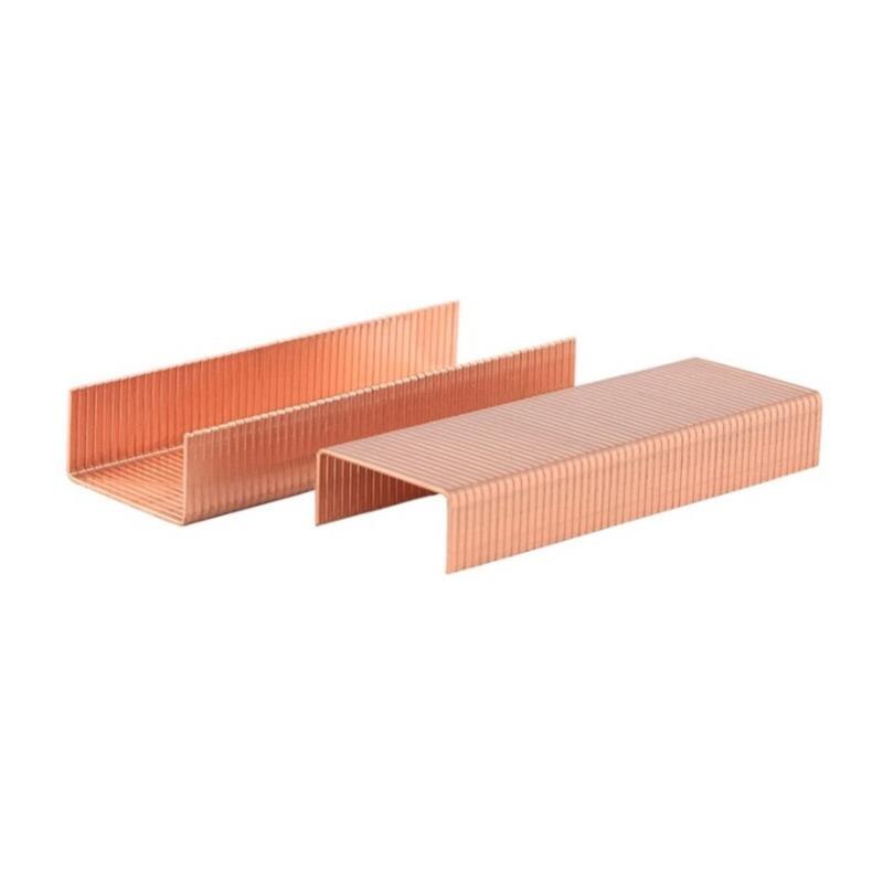 Grapas de Metal para oficina, suministros de papelería para encuadernación, de oro rosa, 12 #1000, 24/6 piezas