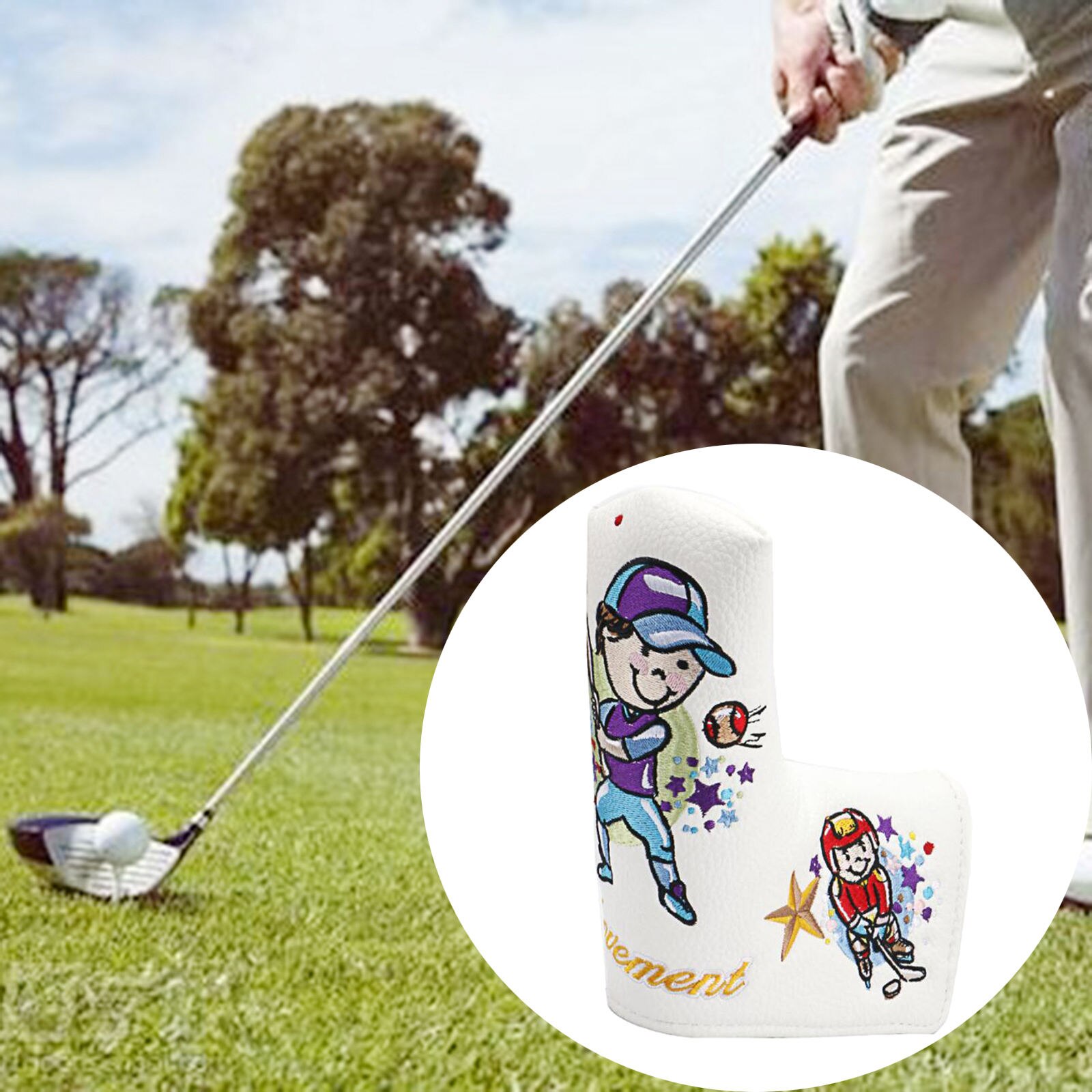 Housse de Putter de Golf, fermeture magnétique Portable, imperméable, protège-tête pour le sport