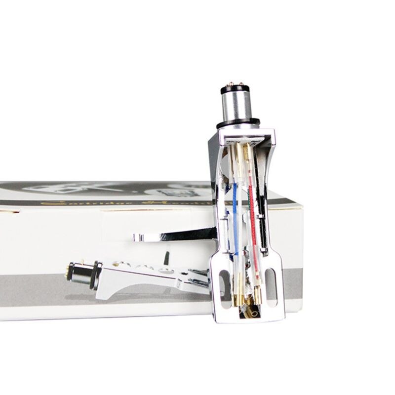 1Set LP Disc Record Player Phono Turntable Headshell 4 Leadwires for Turntable
