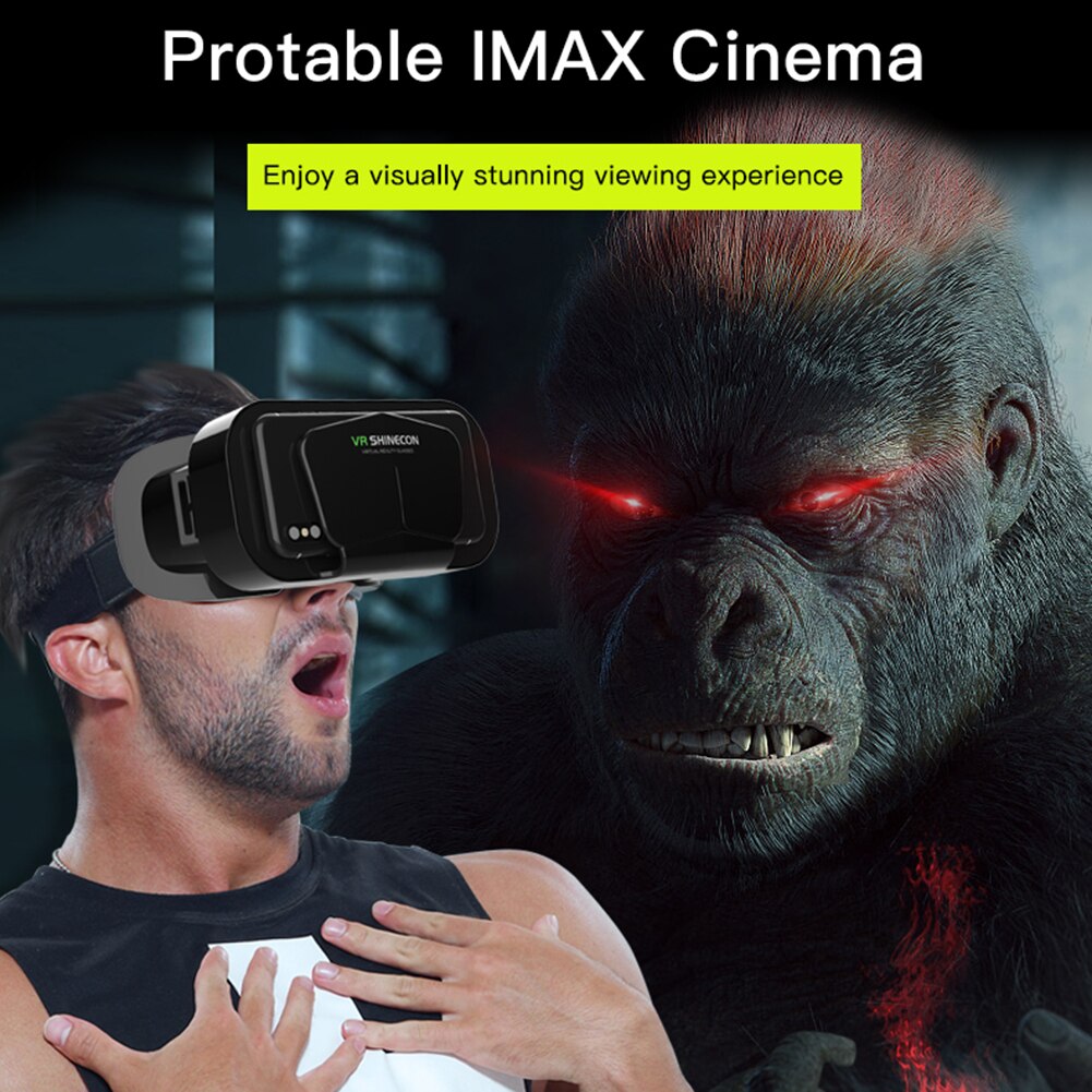 Virtual Reality 3D VR Smart Glasses Helmet for 4.7-7 Inch Smartphone Original G10 IMAX Giant Screen VR Glasses Matching Joystick
