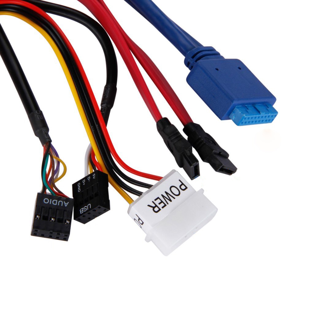 Multifunktion 5.25 "mediedashboard kortlæser usb 2.0 usb 3.0 20- pin e-sata sata frontpanel