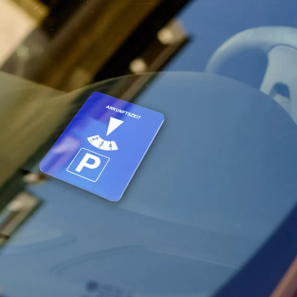 Blaue digitale Parktimer-Scheibe, tragbare Kunststoff-Autoparkuhr, , Zeitanzeige, Werkzeug für einfache Parkmanagement