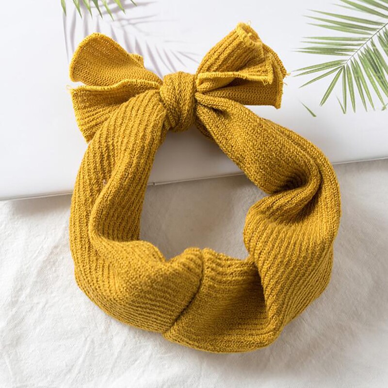 Novo coreano crianças cruz faixa de cabelo arco tecido estiramento bandana outono e inverno meninas do bebê acessórios de cabelo
