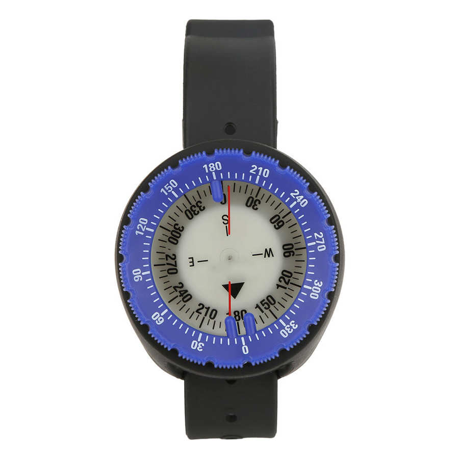 Onderwater Kompas Professionele 50M Duiken Kompas Waterdicht Navigator Digitale Horloge Scuba Kompas Voor Zwemmen Duiken Scuba: Blauw