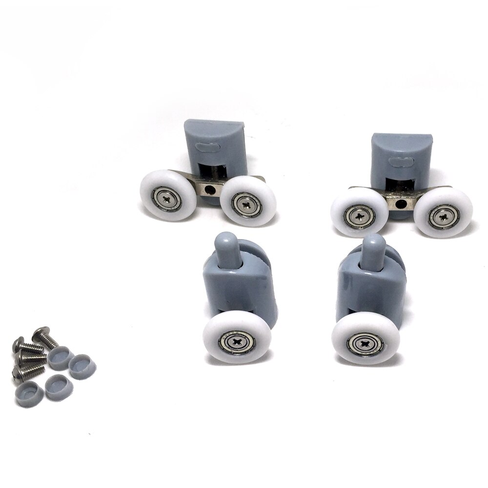 4pcs-8cs Top & Bottom Shower Door ROLLERS / Runners / Pulleys / Wheels Replacement Parts 23mm25mm diameter: 2top2bottom / 25mm