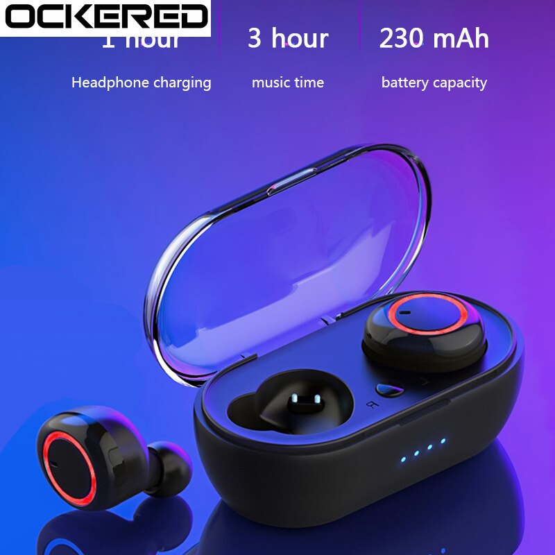 Tws Draadloze 5.0 Bluetooth Oortelefoon Hifi Stereo Bluetooth Headset Gamer Sport Oortelefoon Met Opladen Doos