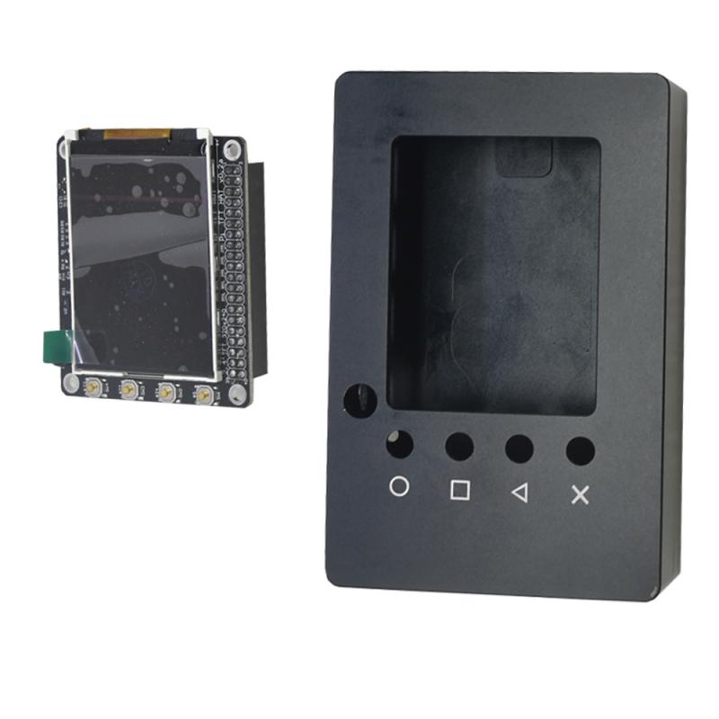 Aluminum Case With 2.4 inch LCD Screen With 6 Keyboards and Remote IR For Raspberry Pi 4B/3B/2B/B+/A High PPI 2.4'' TFT Display