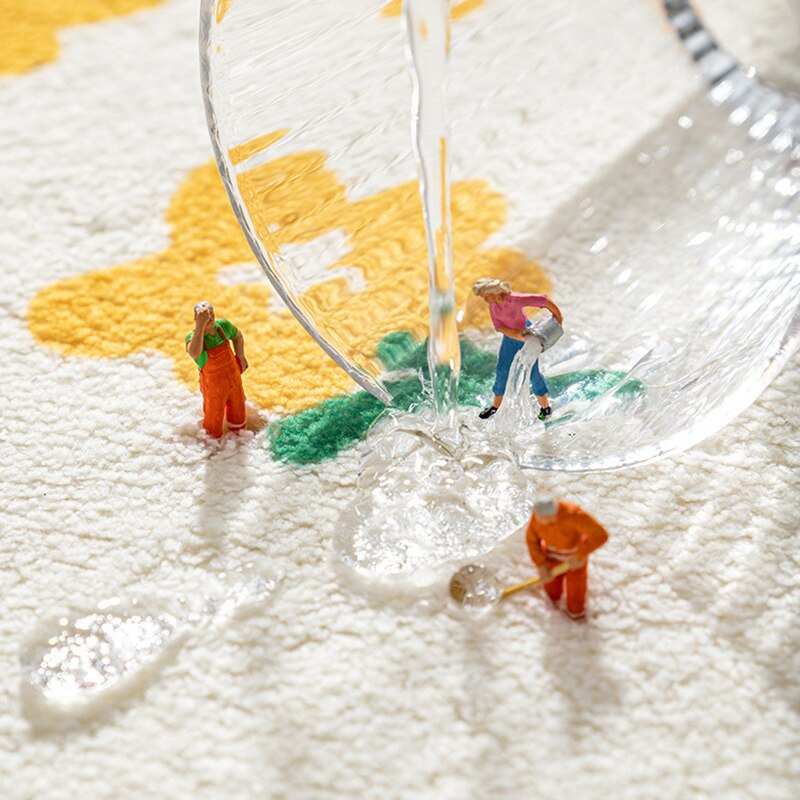 Weiche Fußmatten, kleine, frische Textblumen, Teppiche, Zuhause, Eingang, Teppich, Schlafzimmer, Toilette, Badezimmer, Tür, saugfähiges, rutschfestes Fußpolster
