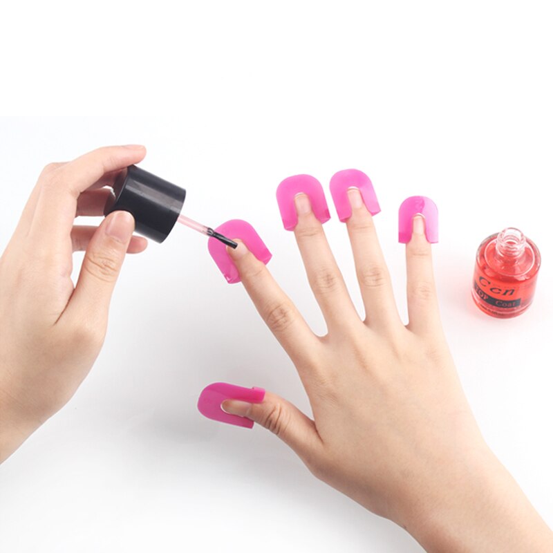 Nail Protector Cover Nail Manicure Tools for Finger Cover Nail Polish Shield Protector 10 Sizes Nail Polish Protector