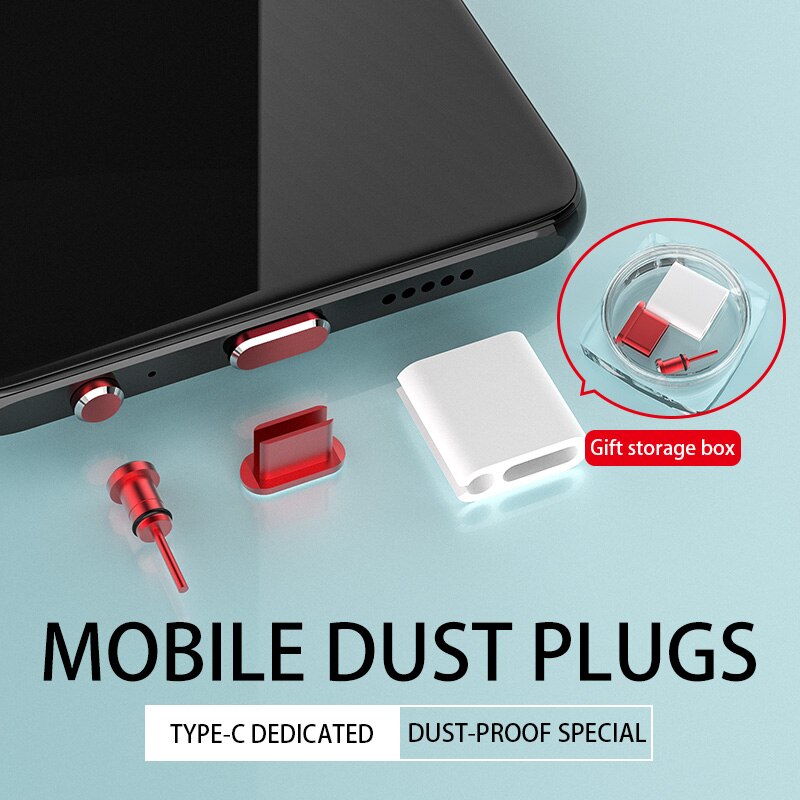 Android Telefoon Stof Plug Poort Opladen Usb Hoofdtelefoon Gat Stof Blokkeren Voor Huawei Data Plug Oppo Xiaomi Vivo Glory Afdichting plug