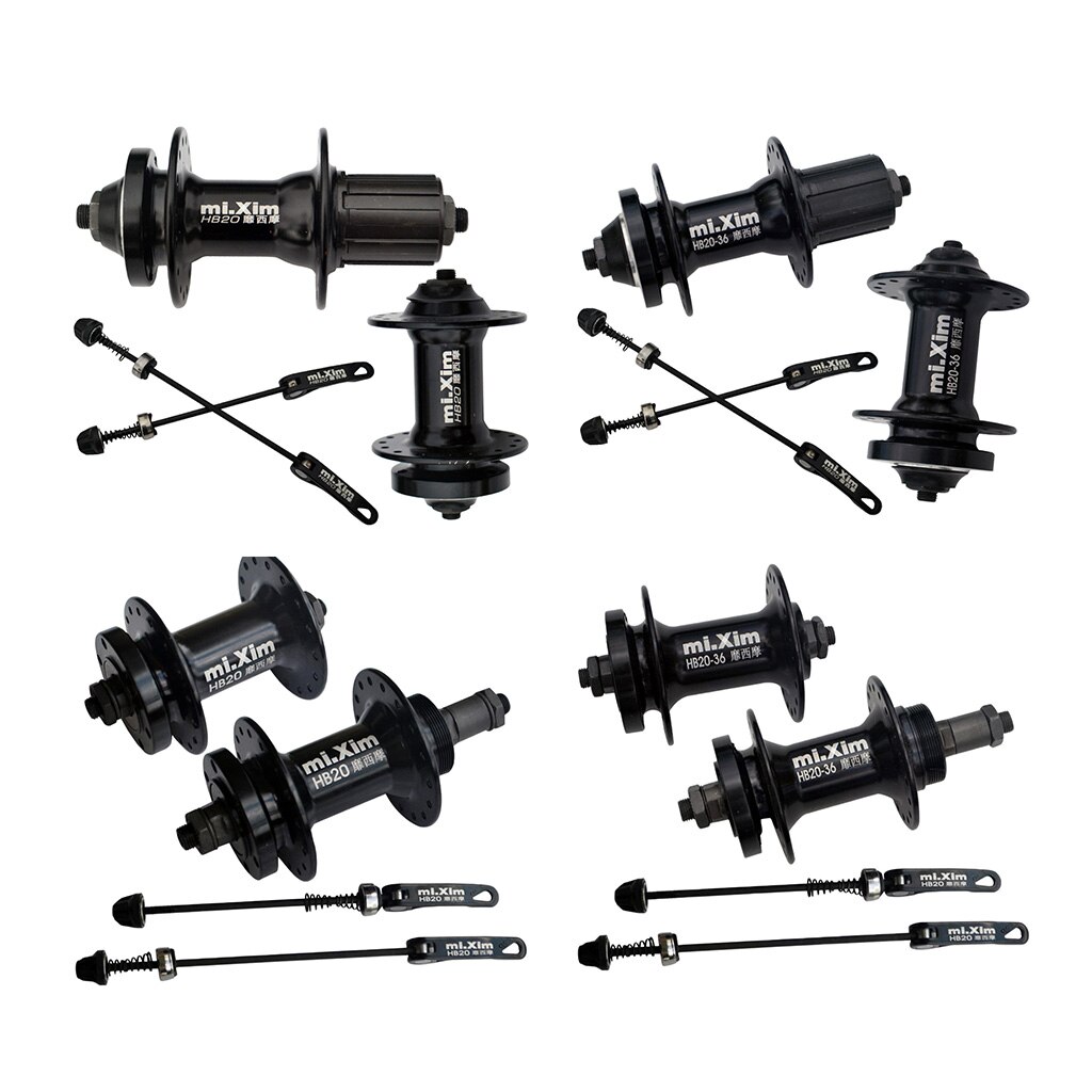 Moyeu de roulement à billes 32/36H, kit de moyeux avec Rotor de frein à disque pour vélo de route et vtt, 100/135mm