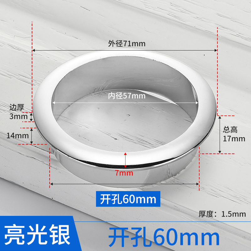 Computer Desk Cable Grommets Wire Hole Cover Cabinet Air Vent Decorative Ring Nylon Plastic Outlet Port Furniture Hardware: Black & White