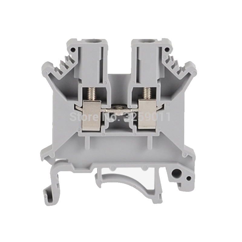 100 STKS Draad Blokaansluiting Puur koperen stukken van soort geleiderail UK3N Feed-Through Klemmenblok Gecombineerd Type