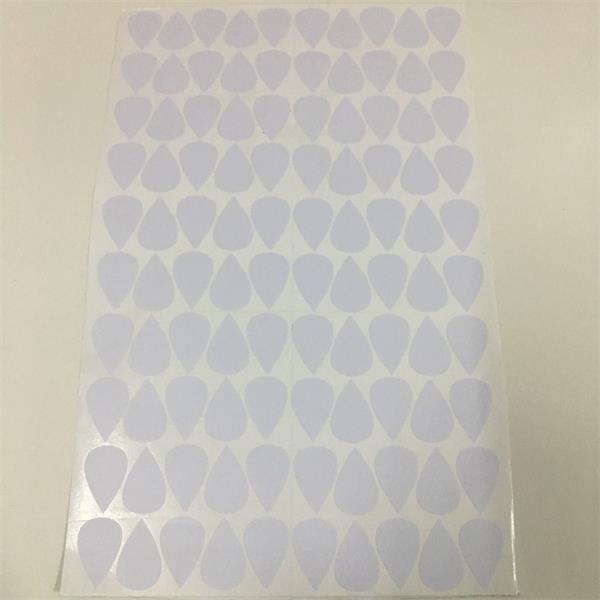 2*3cm*100pcs Cartoon Raindrop Wall Stickers For Kids Baby Room Nursery Home Decor Cute Little Raindrop Wallpaper Vinyl Art Mural: White