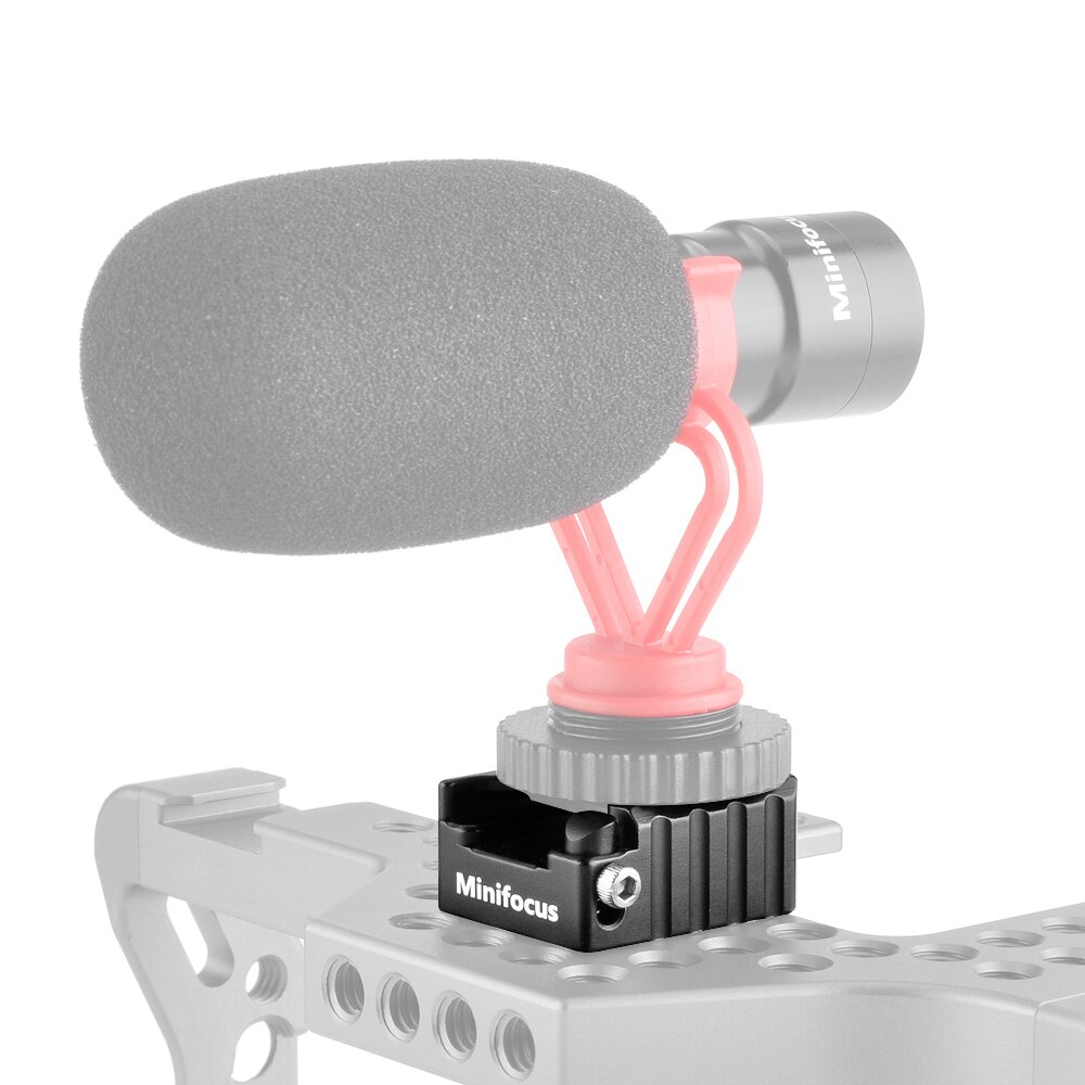 Base de montagem de sapato para câmera, adaptador gaiola de sapata quente de 1/4 &quot;para adicionar microfone/luz de preenchimento/monitor/gravação de vídeo flash