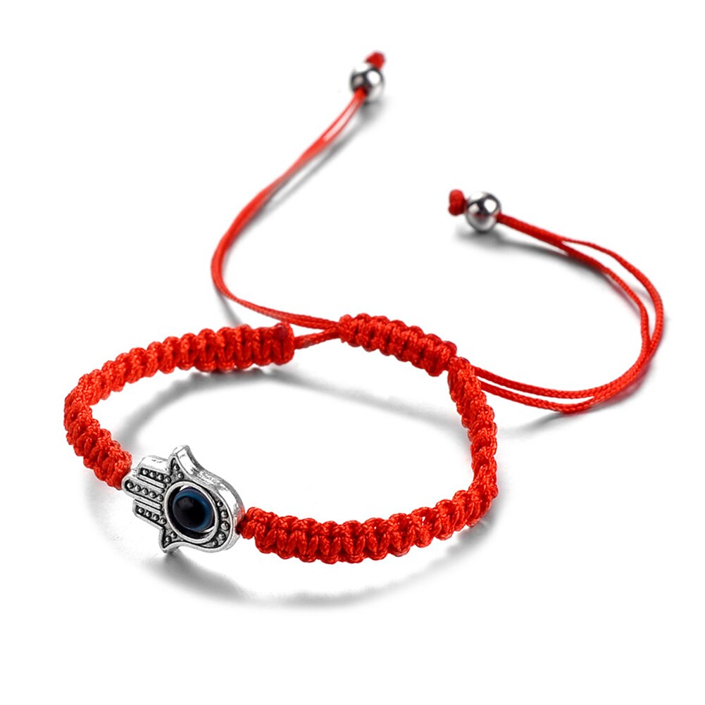 Onde øjne armbånd, nazar håndrem, heldig armbånd, tyrkisk onde øje, dæmon øjenbeskyttelse, charm armbånd, venskab armbånd: Rød
