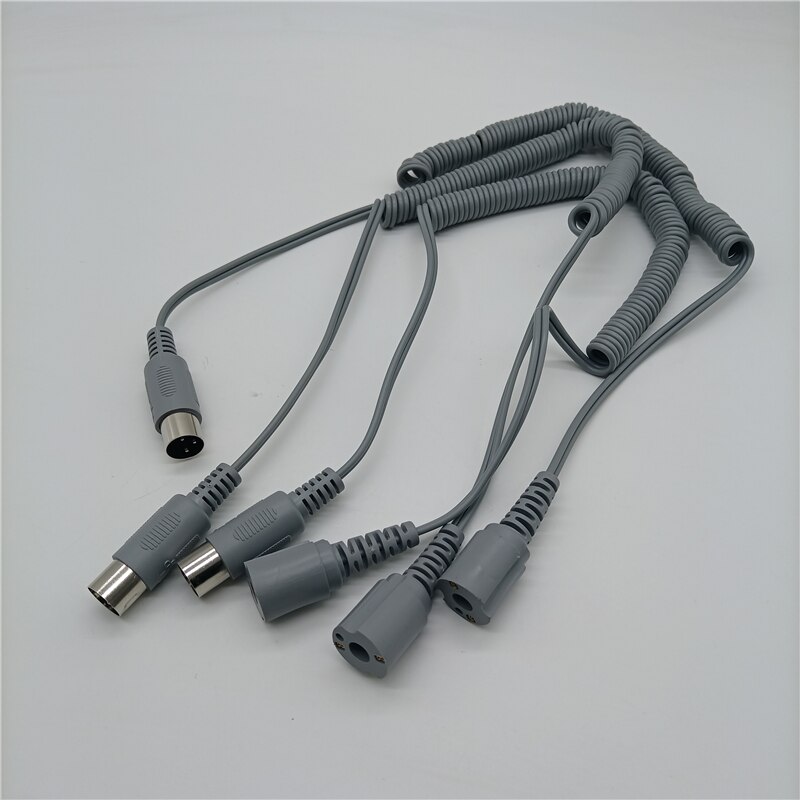 Strong Manicure machine Accessories Nail Drill Handpiece Cord power Cable For Electric Nail Drill 10mm Gray Handle Rope: 3 pcs 3-pin plug