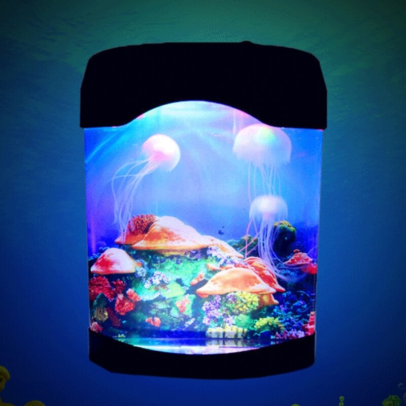 Kunstmatige kwallen aquarium tank nachtlampje kleurveranderende decoratieve lamp voor woonkamer kantoor winkelcentrum decoratie