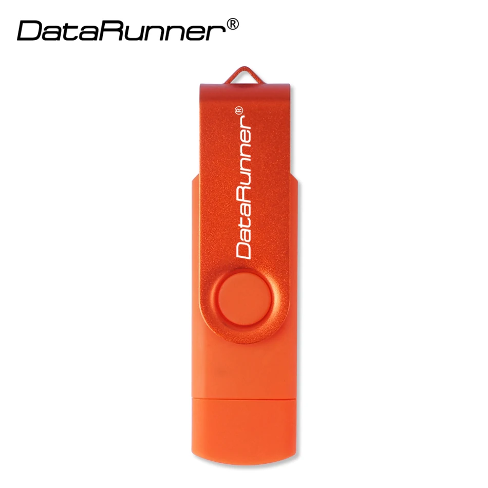 DataRunner USB 2.0 Flash Drive OTG Pen Drive 128GB USB Stick 8GB 16GB 32GB 64GB Pendrive Flash Disk voor MicroUSB Android/PC: Zilver / 8GB