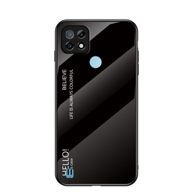 Luxe Gradiënt Gehard Glas Telefoon Case Voor Realme C21 Back Cover Hard Armor Bumper Voor Oppo Realme C21 C 21 6.5 ''RealmeC21: 9