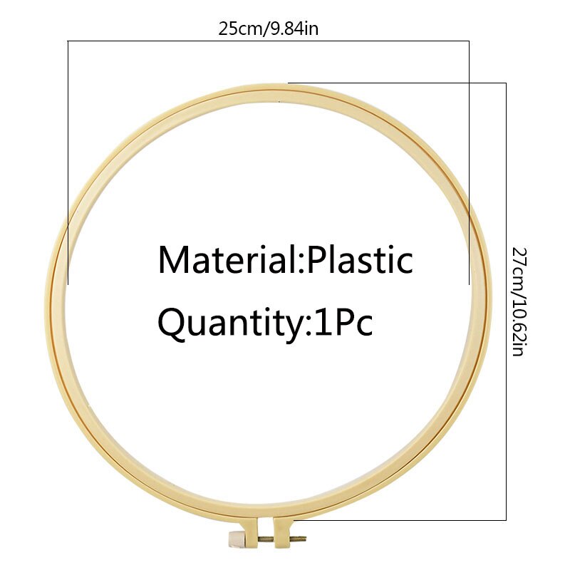Multi-Size Plastic Embroidery Cross Stitch Hoop Embroidery Hoop Ring Frame DIY Craft Sewing Tools 1Pcs: P07