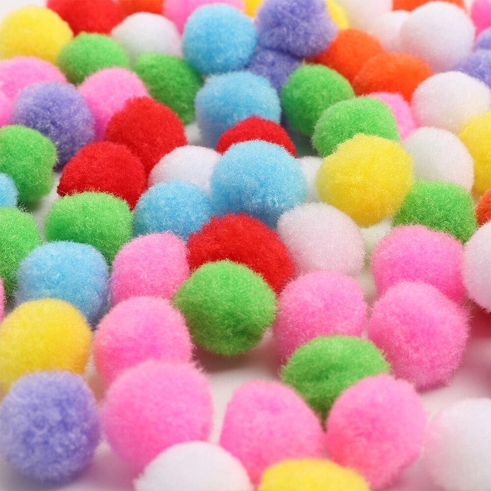 100Stck 10/15/20/25/30/40mm Nette Mini flauschige Weichen Pom Poms pompons Ball freundlicher Spielzeug DIY freundlicher Handgemachte Kreative DIY Spielzeug