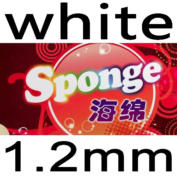 61 secondo Ad Alta Elasticità Ping Pong Spugna: white 1.2mm