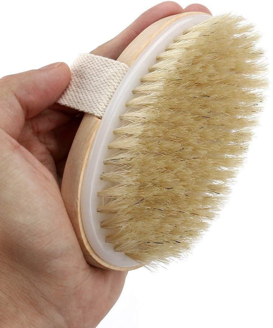 Body Dry Brush Skin Body Soft Natural Bristle Brush Wooden Back Shower Brushes Exfoliating Bathing Brush Spa Body Brushes#g30