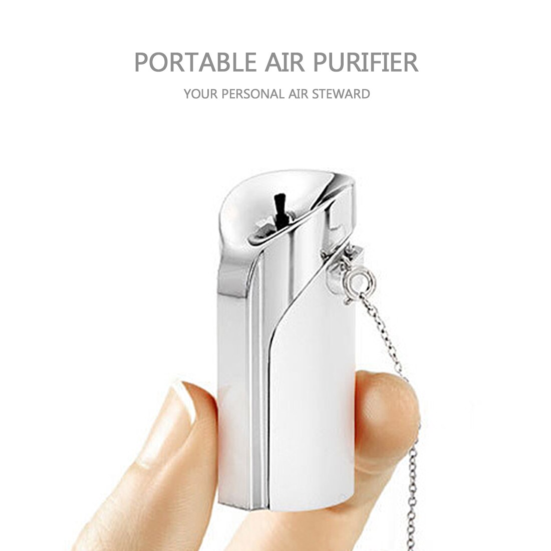 Vehicle Air Purifier Mini Auto Car Fresh Air anion Ionic Purifier 12V Air freshener Oxygen Bar Ozone Ionizer Cleaner Car Air Pur: WHITE C