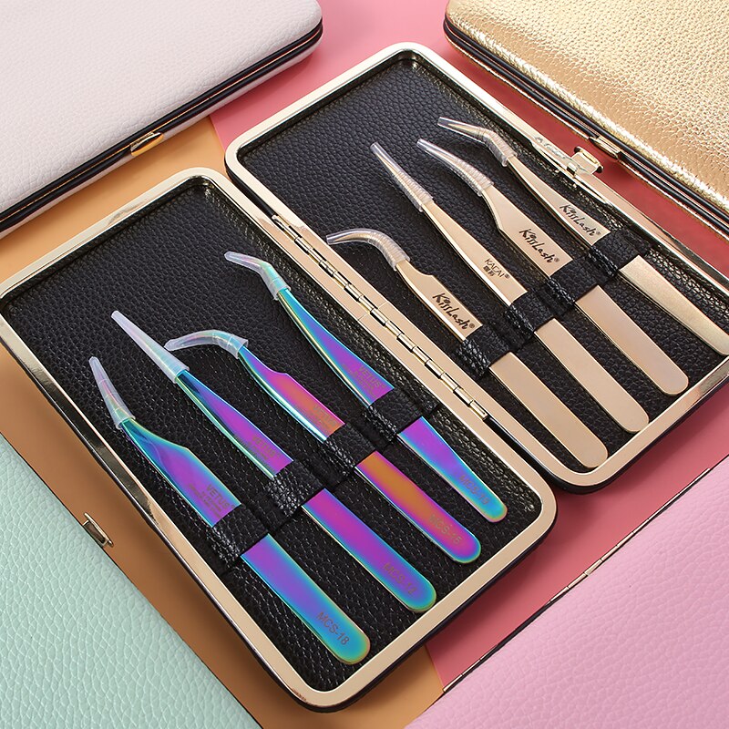 Trucco ciglia pinzette strumenti borsa estensione ciglia pinzette custodia strumento cosmetico scatola di immagazzinaggio per pinzette kit OEM tutto'ingrosso