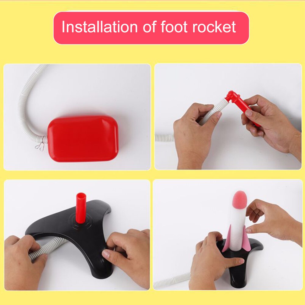 Weiche Interaktive Spielen Bunte Beleuchtung Entwicklungs Spiel Schritt Pumpe Pedal springen Spielzeug Rakete Startprogramm freundlicher draussen-aktivitäzehn